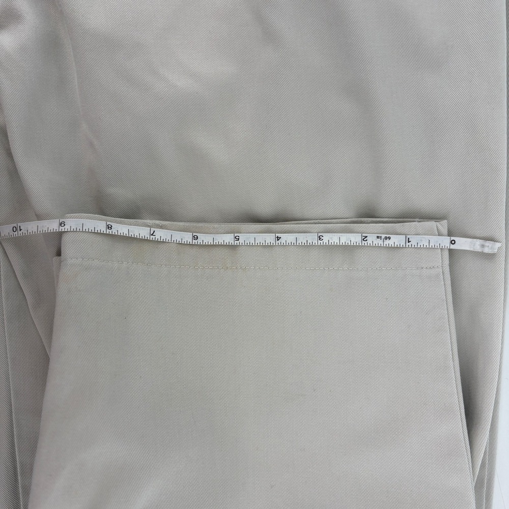 Vintage Polo Ralph Lauren Andrew Pant 36px30 Double Pleated Chino Pants Cream - Picture 15 of 15